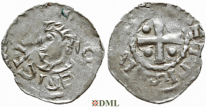 Денарий, Германия, Верхняя Лотарингия, Dietrich II (1006-1047), м.д. Metz, Dbg. 24