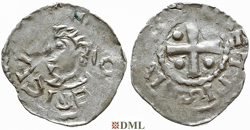 Денарий, Германия, Верхняя Лотарингия, Dietrich II (1006-1047), м.д. Metz, Dbg. 24