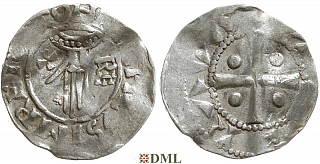 Денарий, Германия, Нижняя Лотарингия, Heinrich II (1002-1024), м.д. Deventer, Ilisch 2000, 1.8