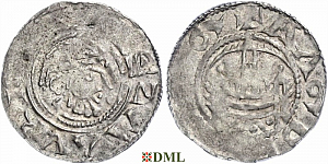 Денарий, Германия, Саксония, Anonymous bishop, м.д. Magdeburg, Dbg. 648