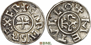 Денье, Каролинги, Charles le Chauve (840-877), м.д. Melle, Depeyrot 606