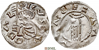 Денарий, Чехия, Богемия, Oldřich (1012-1034), м.д. Praga, Šmerda 132