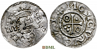 Денарий, Германия, Бавария, Heinrich II (1002-1024), м.д. Salzburg, Hahn 1976, 98.VII