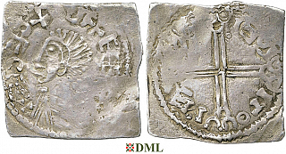 Денарий, Швеция, Olaf Skötkonung (995-1021), м.д. Sigtuna, Malmer -:-