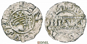 Денарий, Германия, Нижняя Лотарингия, Bruno III (1050-1057), м.д. Dokkum, Ilisch 2000, 21.19