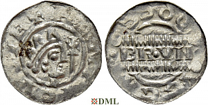 Денарий, Германия, Нижняя Лотарингия, Bruno III (1050-1057), м.д. Dokkum, Ilisch 2000, 21.19
