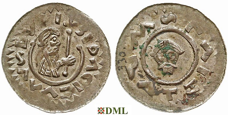 Денарий, Чехия, Богемия, Břetislav II (1092-1110) и Vratislav II (1086-1092), Šmerda 1996, 452
