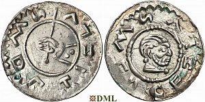 Денарий, Чехия, Богемия, Vratislav II (1061-1092), Šmerda 1996, 164b