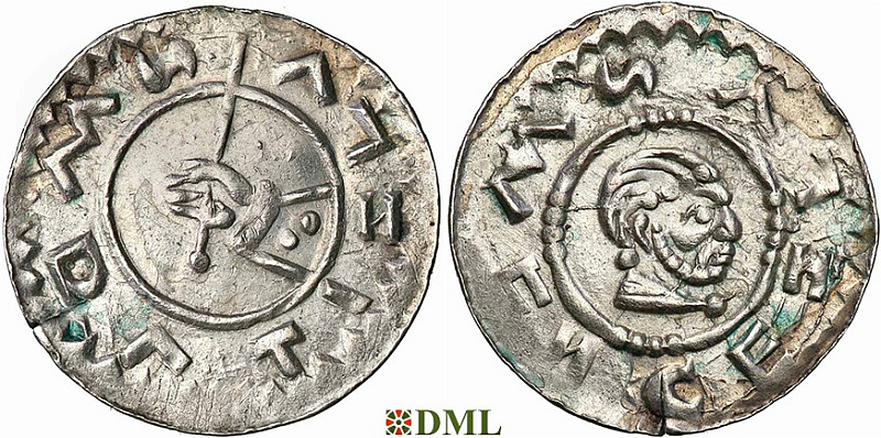 Денарий, Чехия, Богемия, Vratislav II (1061-1092), Šmerda 1996, 164b