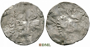Денарий, Германия, Франкония, Heinrich II (1002-1024), м.д. Worms, Dbg. 845