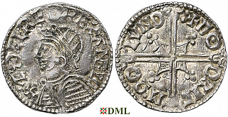 Денарий, Англия, Æthelred II (978-1016), м.д. London, монетарий Godric, North 775