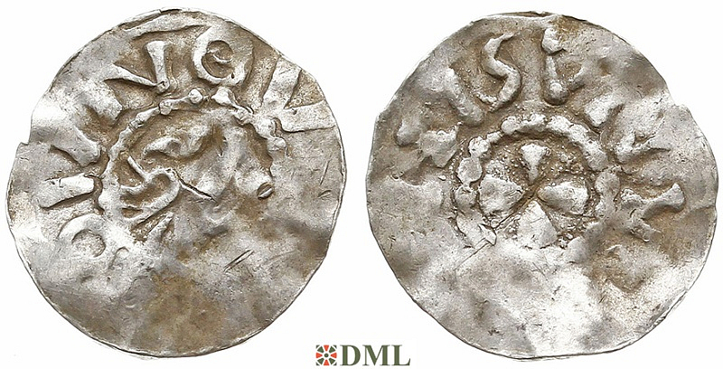 Денарий, Германия, Нижняя Лотарингия, Anonymous bishop, м.д. Jever, Dbg 1298