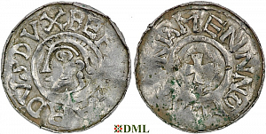 Денарий, Германия, Саксония, Bernhard I (973-1011), м.д. Luneburg, Dbg. 585