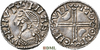 Денарий, Дания, Hardeknut (1035-1042), м.д. Lund, Hbg. 28