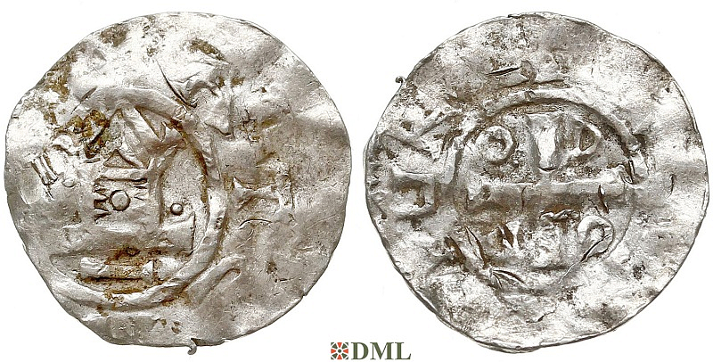 Денарий, Германия, Саксония, Нижняя Саксония, Otto III (983-1002), type OAP