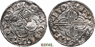 Денарий, Англия, Cnut (1016-1035), м.д. London, монетарий Wulfwine, North 781