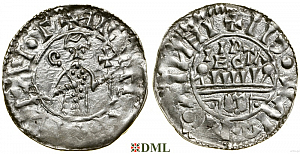 Денарий, Германия, Нижняя Лотарингия, Wilhelm de Ponte (1054-1076), м.д. Utrecht, Ilisch 2000, 10.5
