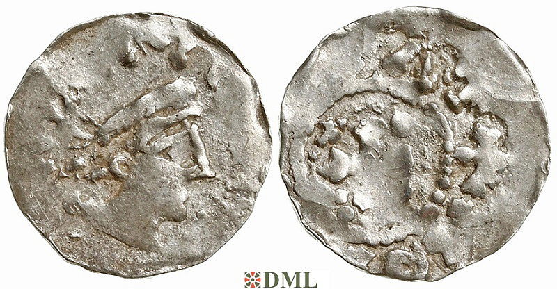 Денарий, Германия, Нижняя Лотарингия, Anonymous bishop, м.д. Maastricht, Ilisch 2014, 40.17