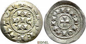 Денарий, Италия, Heinrich III-IV (1039-1126), м.д. Milan
