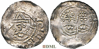 Денарий, Германия, Нижняя Лотарингия, Фризия, Gf. Egbert II (1068-1090),  Imitatie (Подражание) 