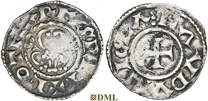 Денье, Каролинги, Lothaire (954-986), м.д. Laon, Depeyrot 489
