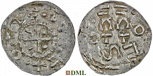 Денарий, Германия, Швабия, Otto I - Otto III (973-1002), м.д. Esslingen, Dbg. 1271