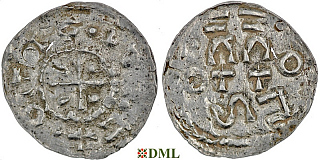 Денарий, Германия, Швабия, Otto I - Otto III (973-1002), м.д. Esslingen, Dbg. 1271