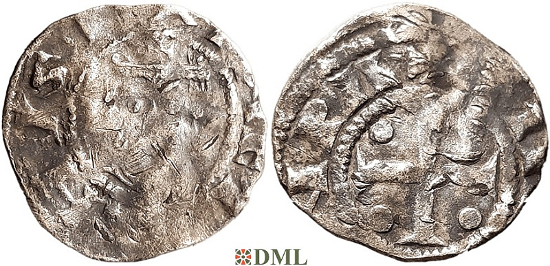 Денарий, Германия, Нижняя Лотарингия, Heinrich III (1039-1046), м.д. Duisburg, Dbg. 727