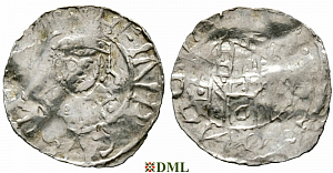 Денарий, Германия, Бавария, Heinrich IV (1084-1106), м.д. Regensburg, Hahn 1976, 60