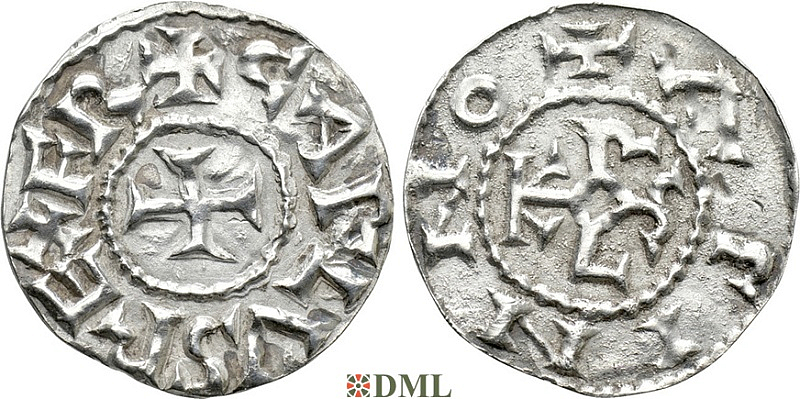 Денье, Каролинги, Charlemagne (768-814), м.д. Agen