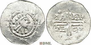 Денарий, Германия, Нижняя Лотарингия, Gf. Hermann (1020-1051), м.д. Emden, Dbg. 772