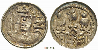 Денарий, Польша, Bolesław II (1058-1080)
