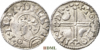 Денарий, Дания, Hardeknut (1035-1042), м.д. Lund, Hbg. 28