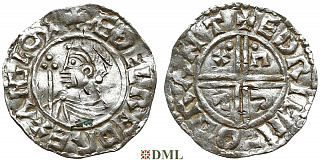 Денарий, Англия, Æthelred II (978-1016), м.д. Cambridge, монетарий Eadric, North 770