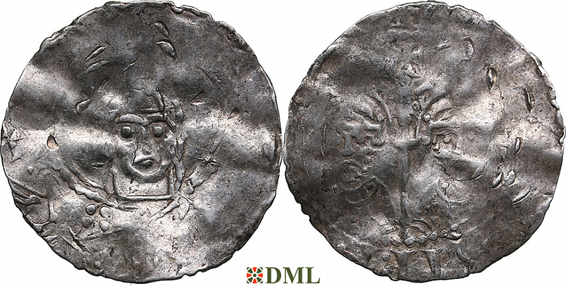 Денарий, Германия, Франкония, Heinrich III (1039-1056), м.д. Speyer, Dbg. 829