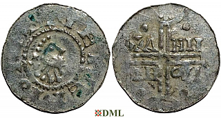 Денарий, Германия, Нижняя Лотарингия, Hermann (1020-1051), м.д. Emden, Dbg. 772/773