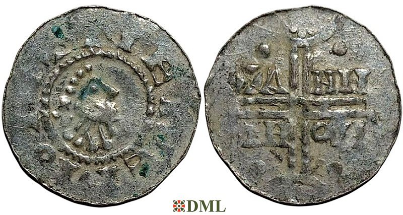 Денарий, Германия, Нижняя Лотарингия, Hermann (1020-1051), м.д. Emden, Dbg. 772/773
