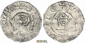 Денарий, Германия, Франкония, Meinhard I (1018-1034), м.д. Wurzburg, Dbg. 859
