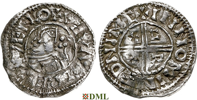 Денарий, Швеция, Olaf Skötkonung (995-1021), м.д. Sigtuna, Malmer 4.13:4.51