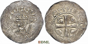 Денарий, Германия, Франкония, Heinrich III (1039-1056), м.д. Worms, Dbg. 846