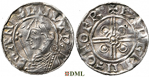 Денарий, Англия, Cnut (1016-1035), м.д. York, монетарий Fargrim, North 787