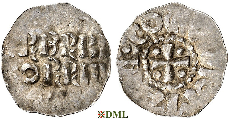Денарий, Германия, Нижняя Лотарингия, Wichmann III (994-1016), unknown mints, Ilisch 2000, 20.2
