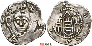 Денарий, Германия, Нижняя Лотарингия, Theoduin (1048-1075), м.д. Luttich, Ilisch 2014, 34.36
