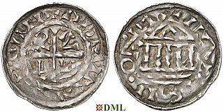 Денарий, Германия, Бавария, Heinrich III (1027-1039) и Konrad II (1024-1039), м.д. Regensburg, Hahn 1976, 35
