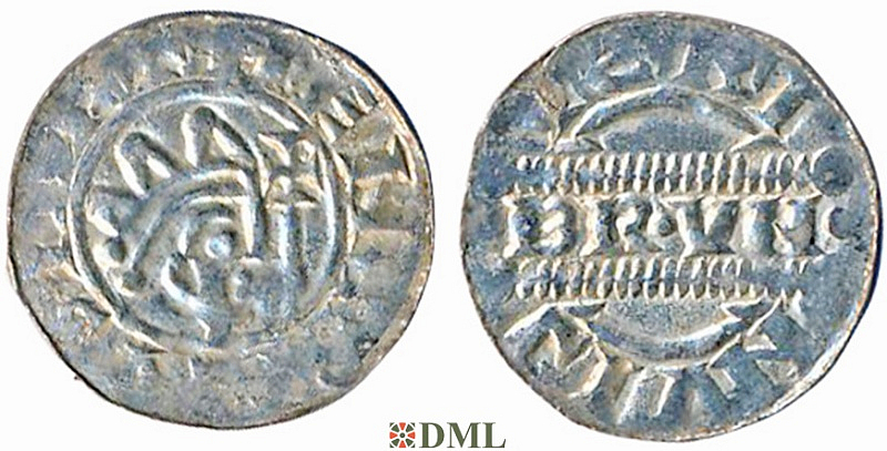 Денарий, Германия, Нижняя Лотарингия, Bruno III (1050-1057), м.д. Leeuwarden, Ilisch 2000, 21.14