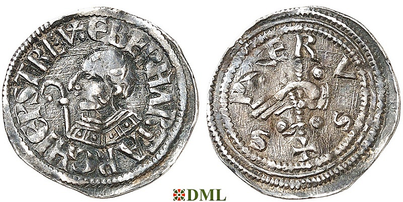 Денарий, Германия, Верхняя Лотарингия, Eberhard (1047-1066), м.д. Trier, Dbg. 474
