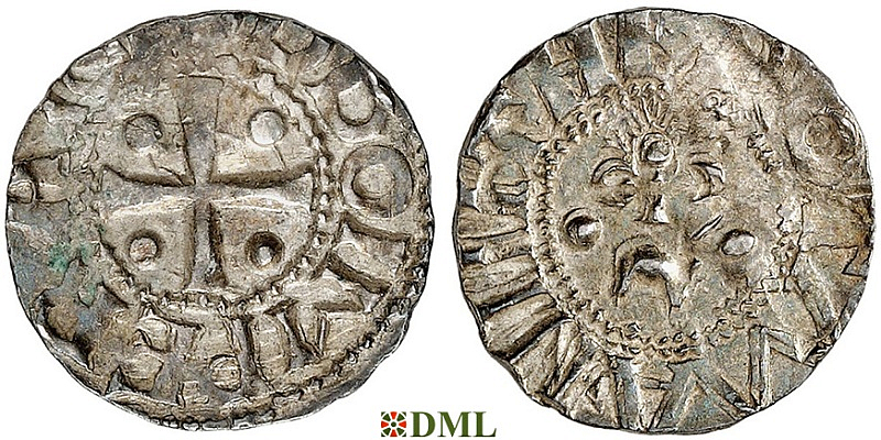 Денарий, Германия, Саксония, Otto III (983-1002), м.д. Dortmund, Dbg. 745