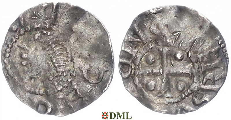 Денарий, Германия, Саксония, Konrad II (1024-1039), м.д. Dortmund, Dbg. 756