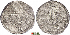 Денарий, Германия, Швабия, Heinrich II (1002-1024), м.д. Esslingen, Dbg. 951