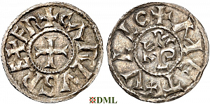 Денье, Каролинги, Charles le Chauve (840-877), м.д. Melle, Depeyrot 606